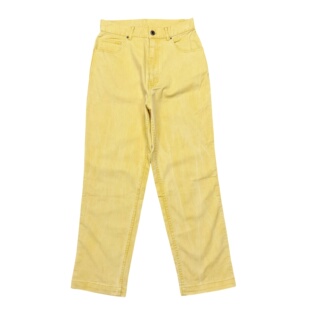 棉质舒适休闲裤 日常款 女中高腰纯色水洗牛仔裤 B7154日单新款