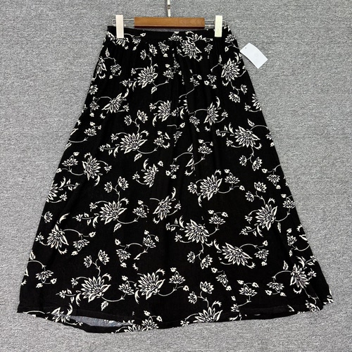 B2247夏季新款碎花半身裙女高腰显瘦中长款A字裙垂感裙