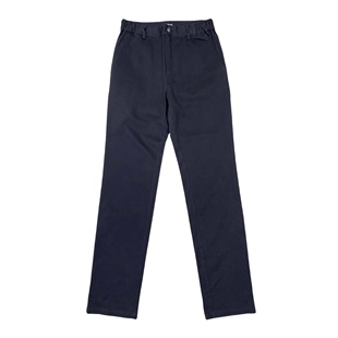 纯色简约中高腰舒适长裤 E2240春季 OL通勤百搭休闲裤 女装 新款