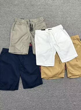 M3052夏季新款棉麻男士休闲短裤简约纯色日常直筒五分裤