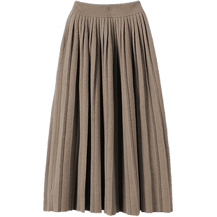 一心推给姐们！重磅大克重加厚羊绒半身裙长款百褶裙A字针织伞裙