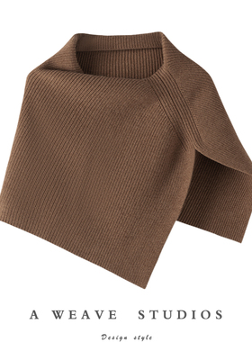 MURF山羊绒围脖围巾披肩一体女2024年秋冬新款原创