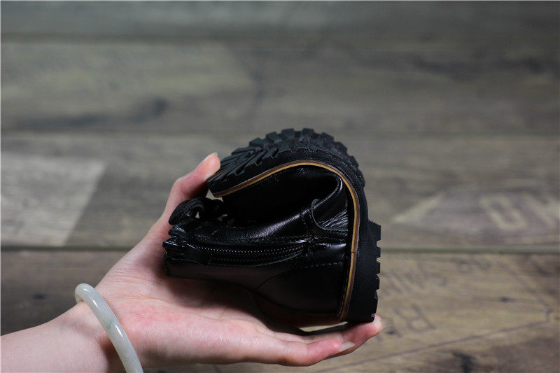 Chaussures enfants en cuir - semelle caoutchouc - Ref 1011147 Image 4