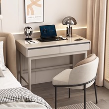 卧室实木书桌家用小户型床边现代简约桌子床头高级轻奢