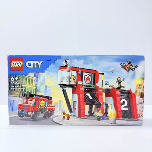 （二手）LEGO乐高60414现代化消防局城市系列儿童益智拼装积木