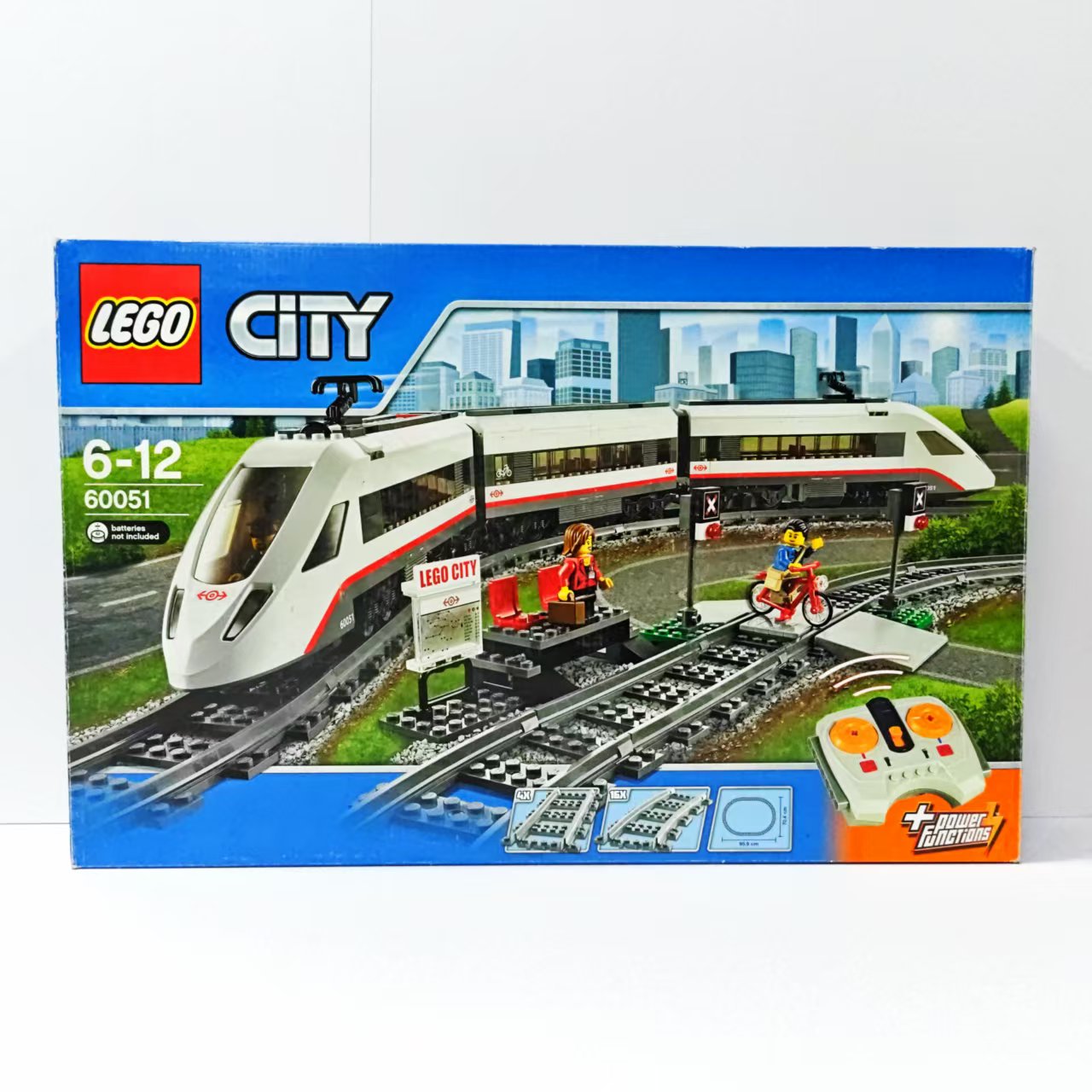 （二手）乐高 LEGO 电动遥控火车 城市 高速客运列车60051