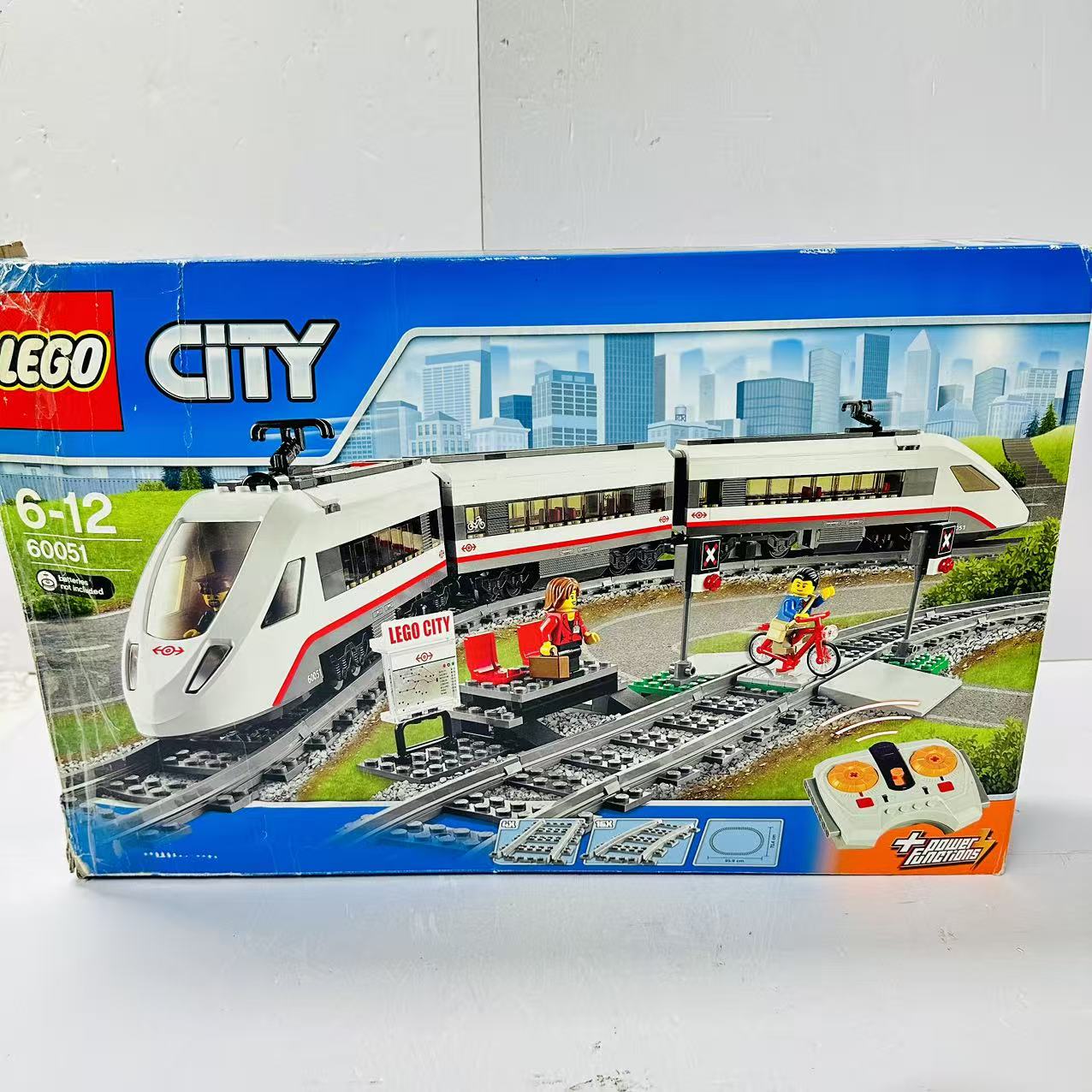 （二手）LEGO乐高60051高速客运列车城市系列男女孩益智拼搭积木