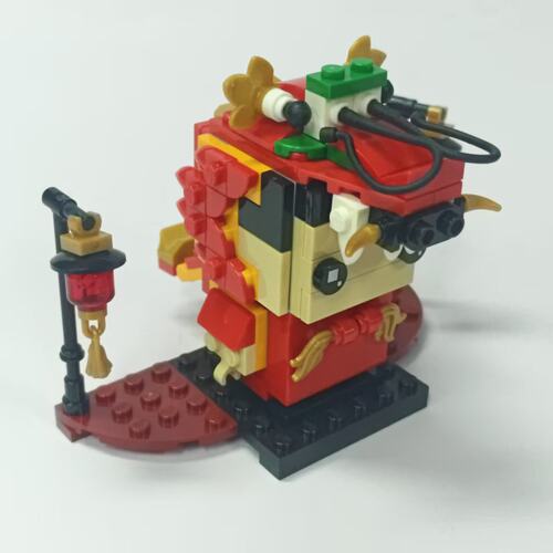 (二手）LEGO乐高积木方头仔系列40354舞龙人中国风收藏礼物儿童