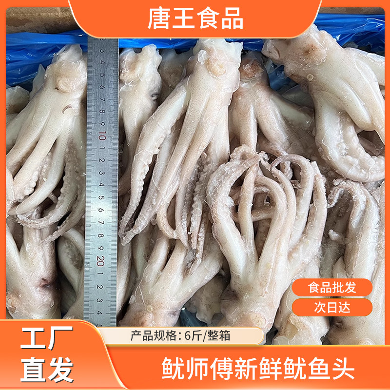 鱿师傅新鲜冷冻鱿鱼头鱿鱼须大鱿鱼爪铁板烧烤餐饮饭店商用食材