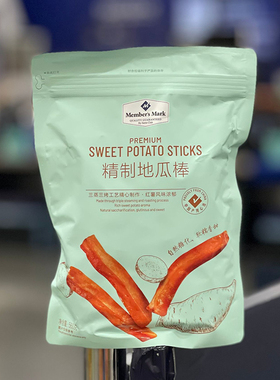 山姆会员店精制地瓜棒 560g自然糖化软糯有嚼劲红薯干MM代购超市