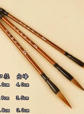 书法大中小毛笔套装成人中楷初学者专用狼毫兼毫楷书隶书行书字帖
