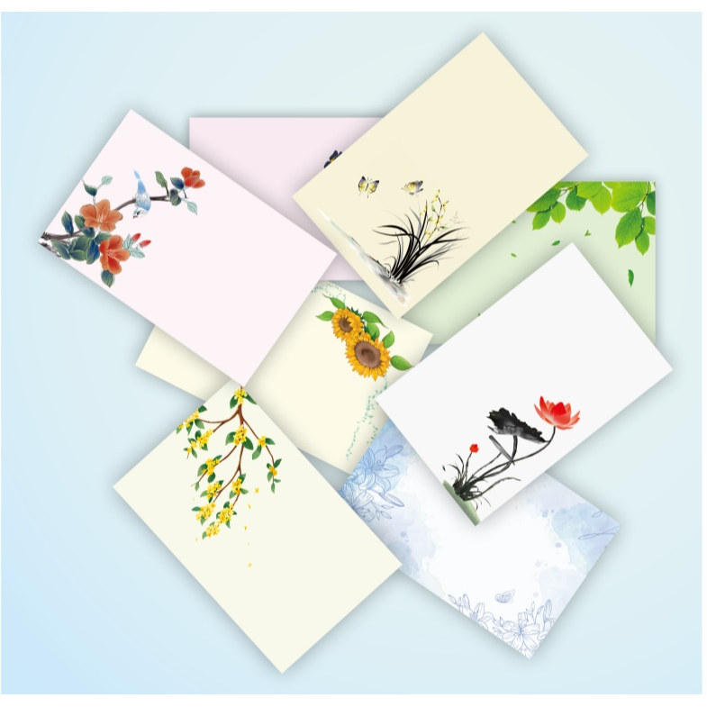 空白加厚中秋教师节留言卡