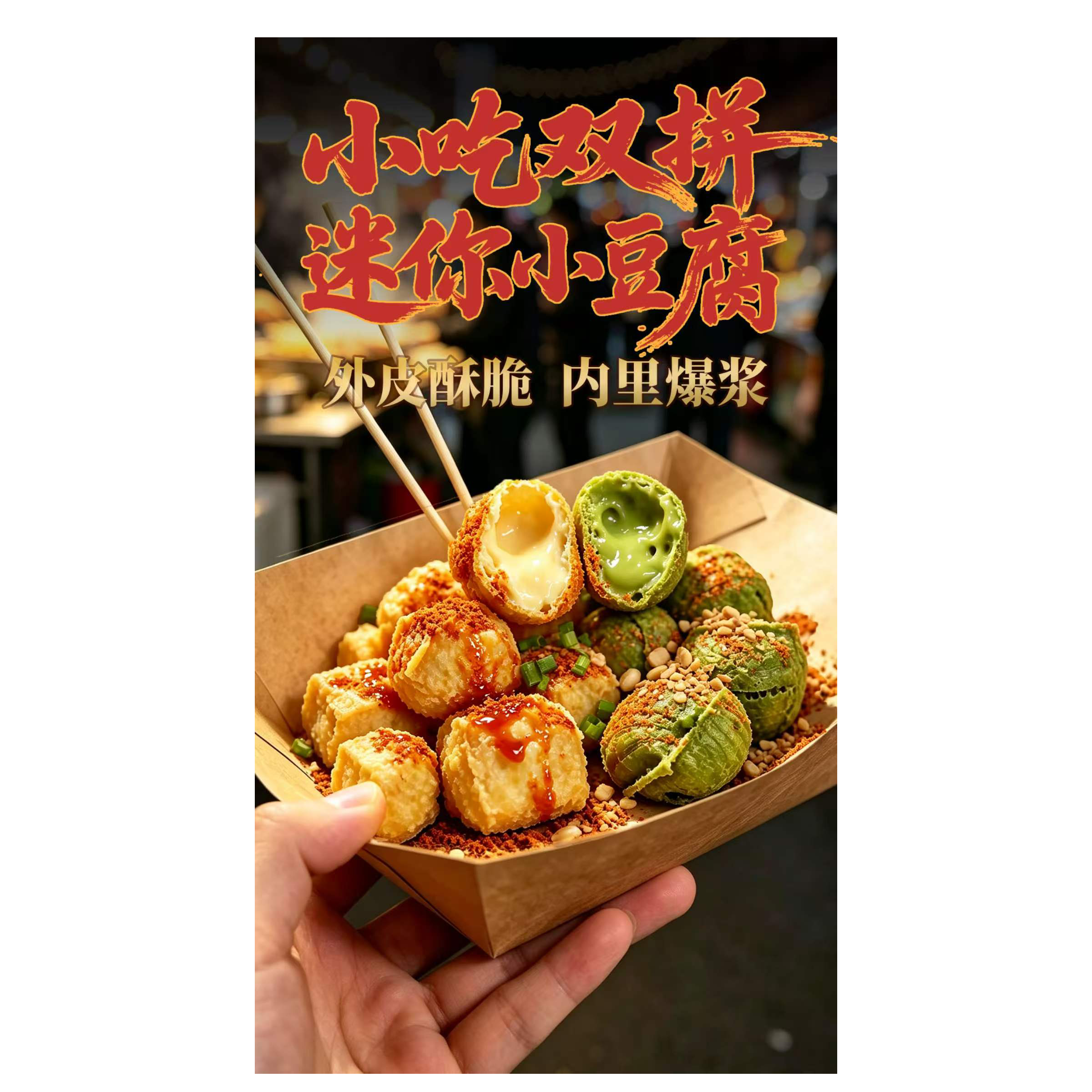 徐大爷网红同款包浆小豆腐双拼羽衣甘蓝豆腐迷你小豆腐包浆豆腐