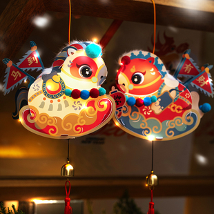 新年小马灯笼2026新款儿童手提元宵花灯过年春节礼物马年创意礼品