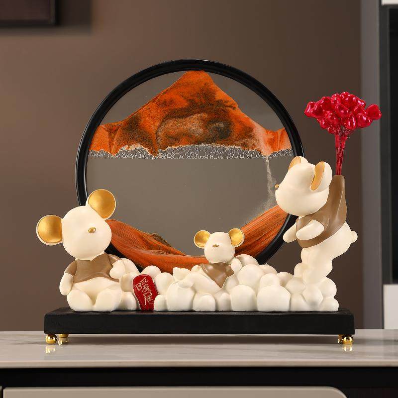 流沙画摆件高级感客厅玄关酒柜装饰品可爱暴力熊创意桌面软装礼品,家居饰品,创意礼品,淘宝优惠券,粉丝福利购,淘宝优惠卷