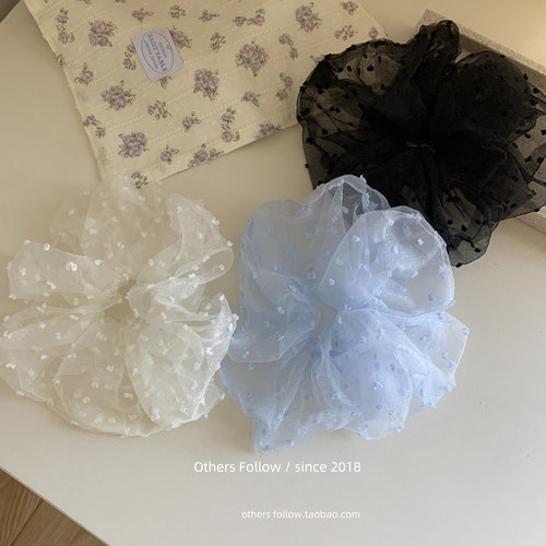 韩国同款蓬蓬纱甜美少女感发圈