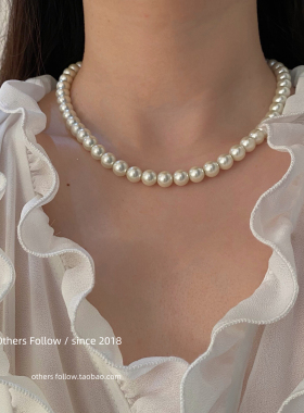 光泽感玻璃珠fever同款项链