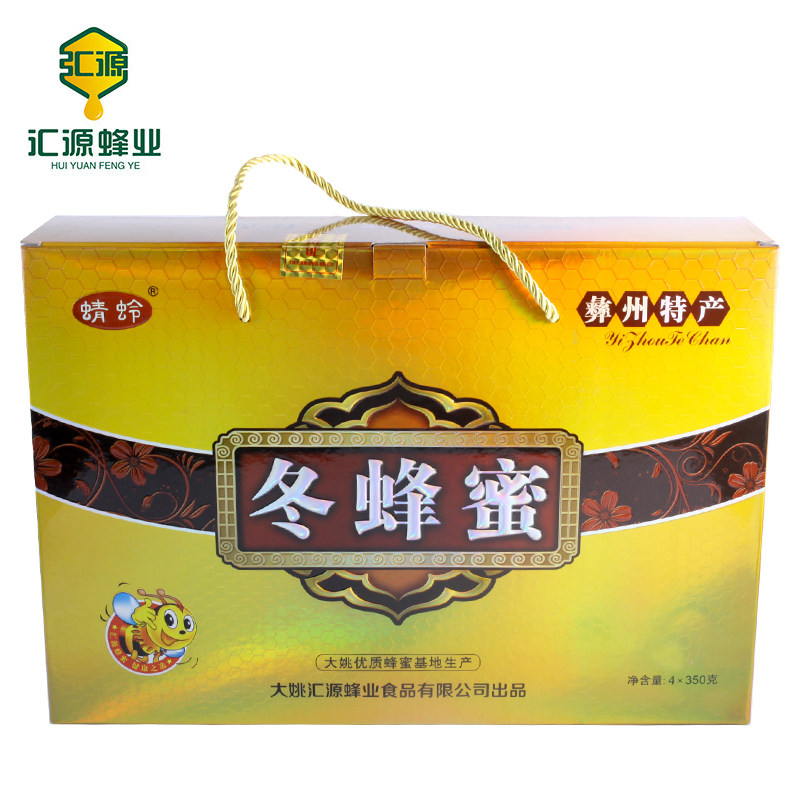 云南特产 大姚农家自产野坝礼盒装冬蜂蜜4*350g/盒