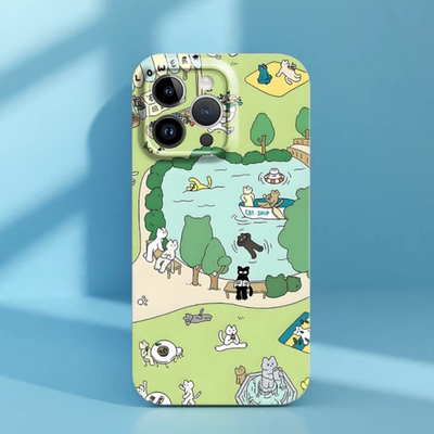 可爱卡通手机壳苹果华为菲林软壳