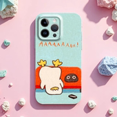孩子气可爱沙发倒立鸭子菲林适用iphone16promax手机壳苹果15艺术14搞怪13华为p70荣耀红米k80vivo一加13oppo