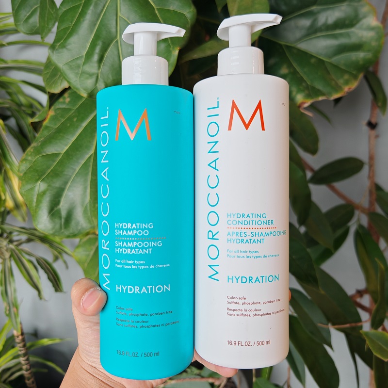 现货Moroccanoil摩洛哥油保湿洗发水护发素500ml洗护套盒组合套装