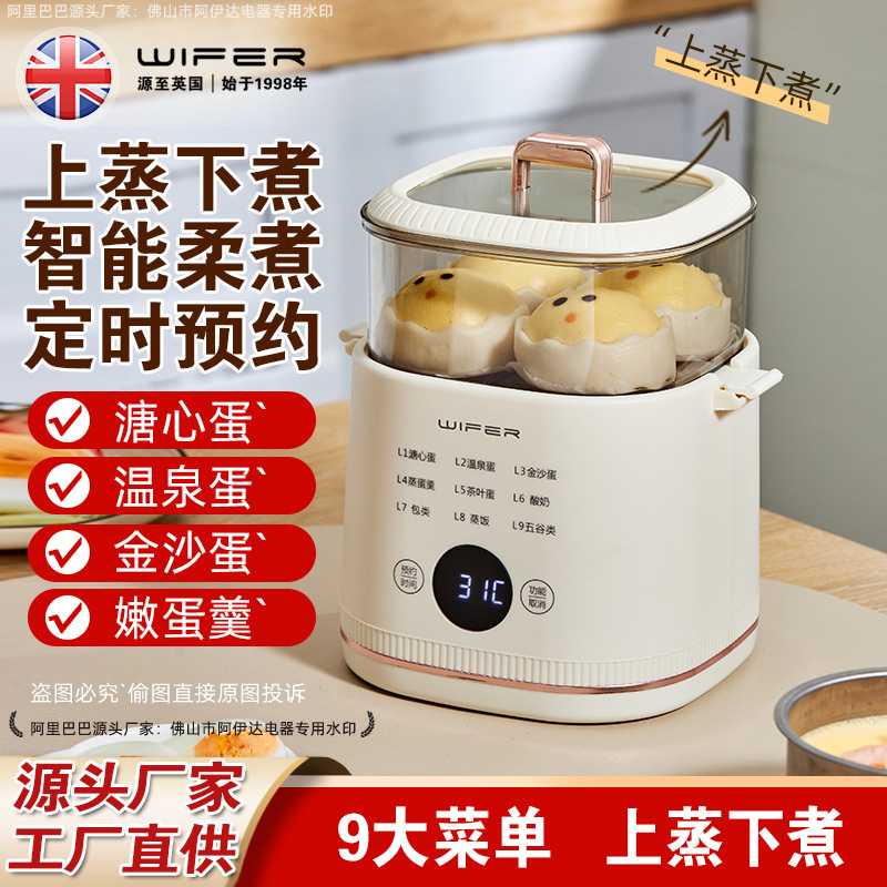 蒸蛋机家用多功能煮蛋器早餐机溏心蛋温泉蛋礼品鸡蛋羹高蒸笼套装