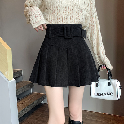 短裙百褶裙百搭A型大码学院风