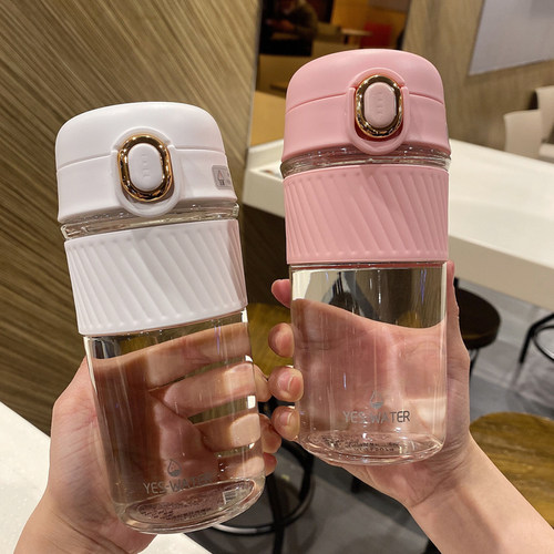 简约ins风夏季透明玻璃水杯