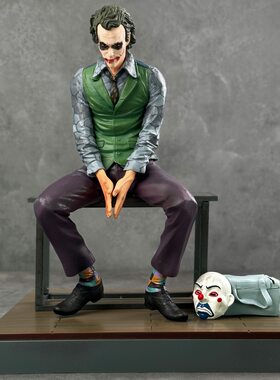 哥谭小丑DC希斯莱杰美漫黑暗骑士小丑自杀小队手办Joker模型摆件