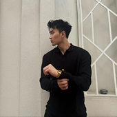 T恤弹力重磅挺括上衣男 海鸥领POLO显壮正肩长袖 Light Weight美式