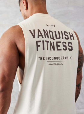 Light Weight新款健身背心男户外跑步休闲运动潮牌无袖T恤显壮