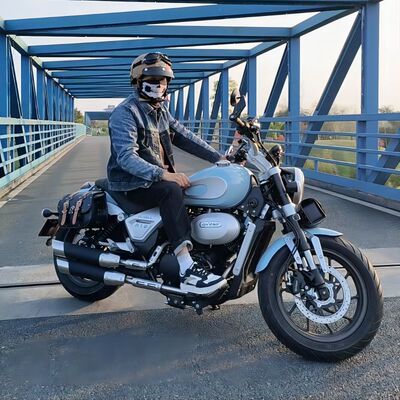 爵士捷DX250复古巡航太子摩托车V型双缸发动机重型机车电喷可上牌