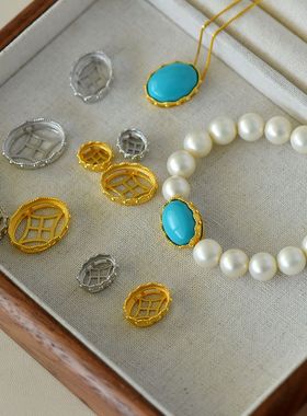 S925纯银魔盒背云镶嵌空托9*1110*12*16*2113*1814*1915*2017*22