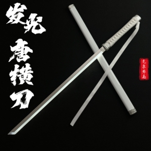 充电发光刀夜光唐横刀居合木刀带鞘武士刃激光剑竹刀儿童玩具木剑