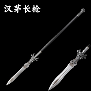 龙泉高锰钢一体锻打武术枪霸王枪赵云赵子龙长枪大枪可拆装未开刃