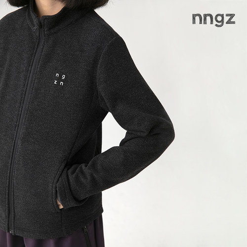 NNGZ秋冬季女童空气层2026新款拉链外套保暖儿童运动开衫童装上衣