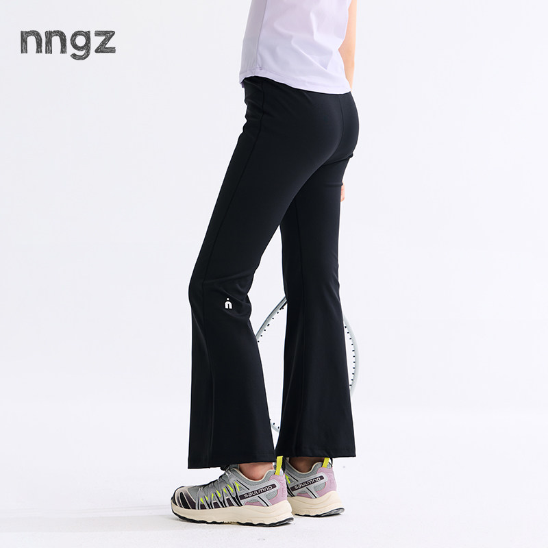 NNGZ夏季女童轻薄微喇鲨鱼皮打底裤2026弹力儿童瑜伽裤百搭运动裤
