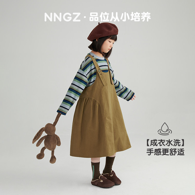 NNGZ春季女童背带裙全棉儿童连衣裙中大童洋气时髦童装背心裙子