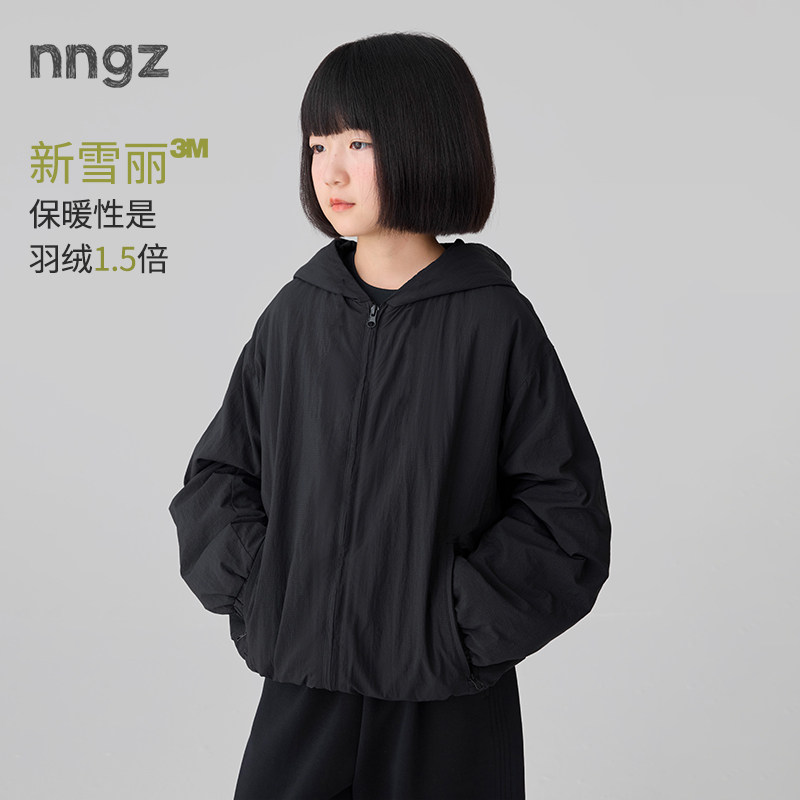 NNGZ轻量运动女童蓄热保暖新雪丽棉服外套26冬季新款儿童户外棉衣图片