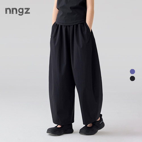 NNGZ2026夏季新款女童廓形休闲裤洋气百搭儿童弹力耐磨直筒裤子