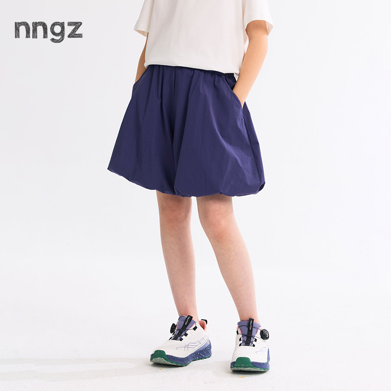 NNGZ设计师风女童花苞裙夏季洋气百搭儿童半身裙防走光童装裙子