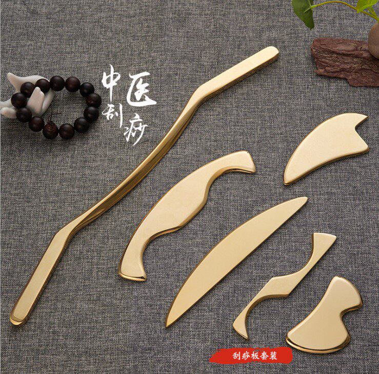 黄铜材质擀筋棒通用铜刮痧板