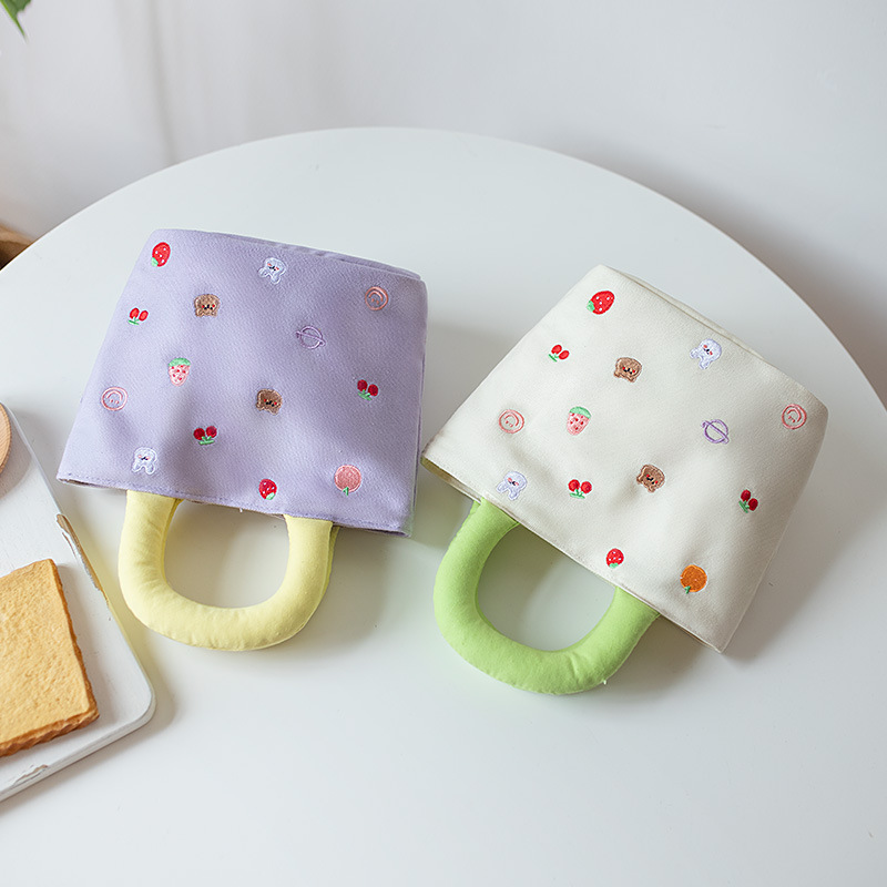 手提帆布包时尚刺绣充棉手提包