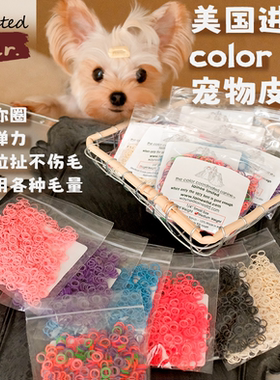 美国color赛级宠物皮筋特小圈不易断不扯毛马尔济斯西施约克夏