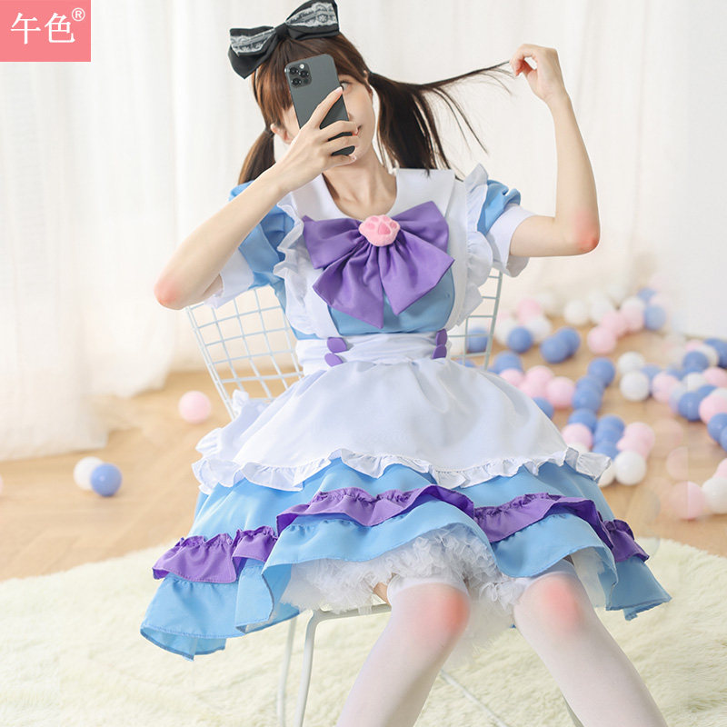 女仆装cos萌系洛丽塔Lolita可爱粉色连衣裙性感小恶魔女佣制服欲