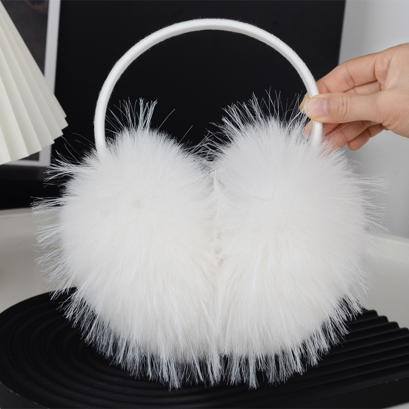 飘逸高级感简约时尚毛绒耳套