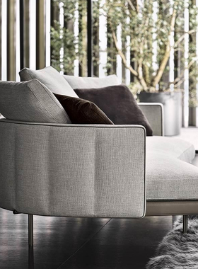 Sofa / Torii 后现代轻奢大户型极简设计师港式皮艺 意式弧形沙发