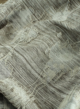 壹卷秀2024春季新品薄款天丝色织服装面料剪花透气亲肤布料05727