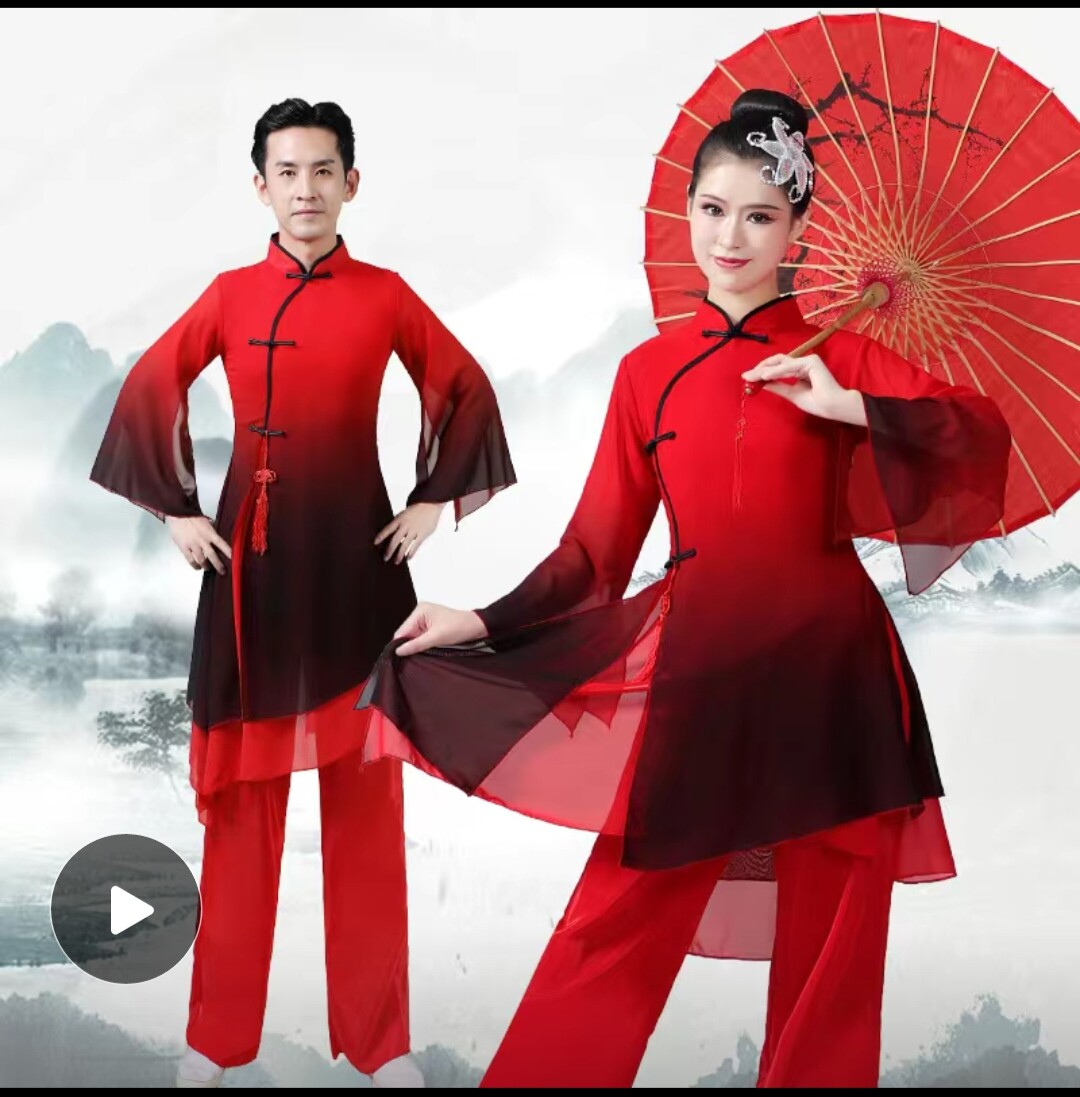 男女古典舞演出服中国风现代