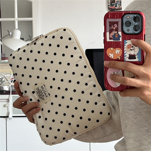 华为荣耀小新pro16寸保护套11寸平板收纳包 波点内胆包防震适用苹果13.3寸air13.6笔记本电脑包14寸女2026新款